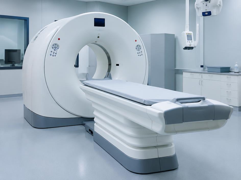 CT scanner in a modern diagnostic imaging suite